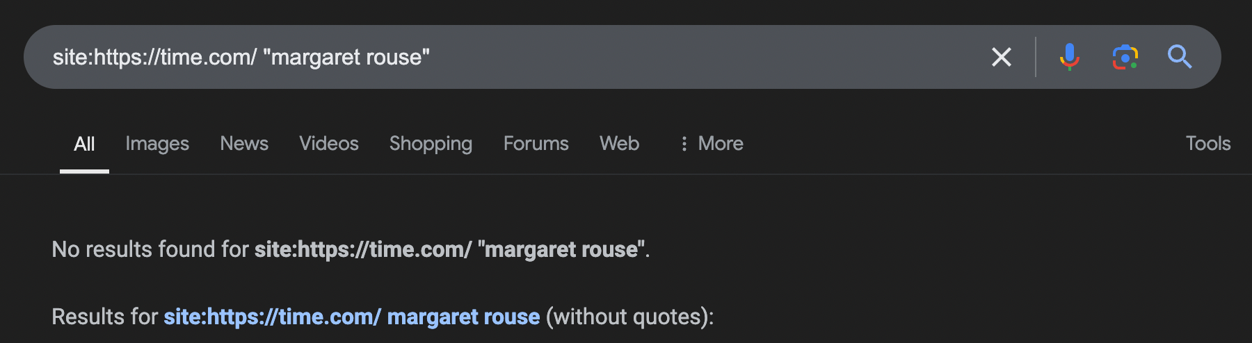 Nytimes never used Margaret Rouse´s name