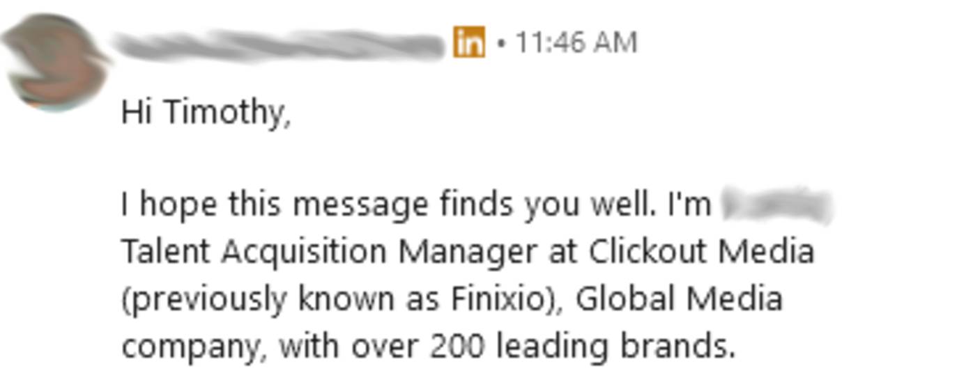 Talent aquisition manager at Clickoutmedia / Finixio