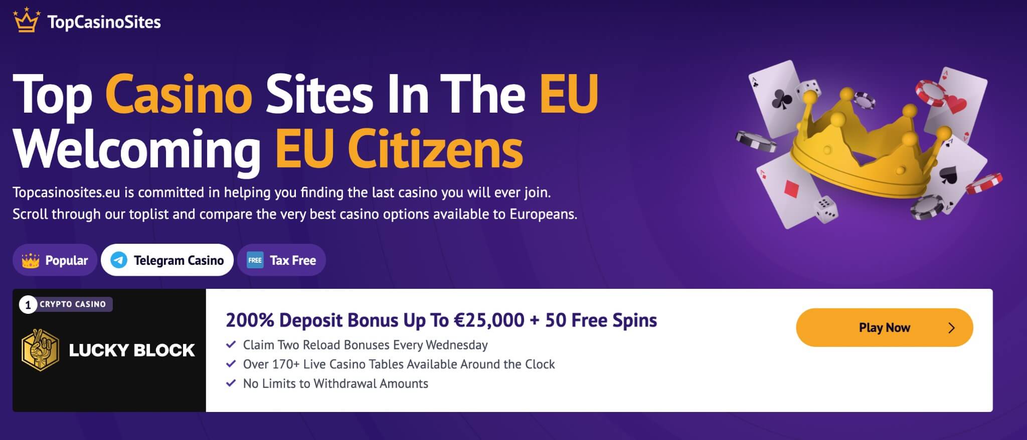 telegram casino on offer topcasinosites.eu