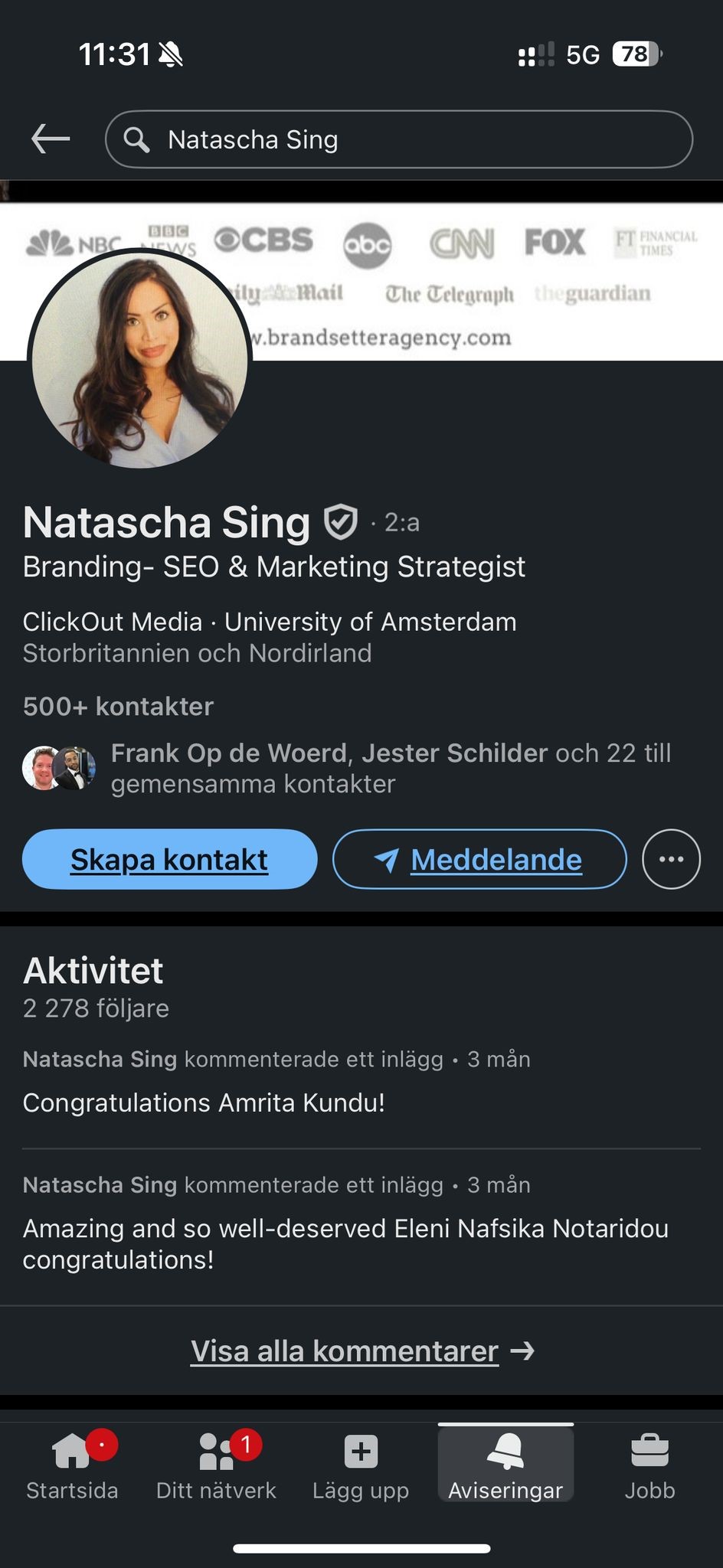 Natascha Sing, the head of Brand Setter is also clickoutmedia