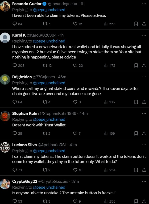 The Pepe Unchained TwitterX is full of stuff like this