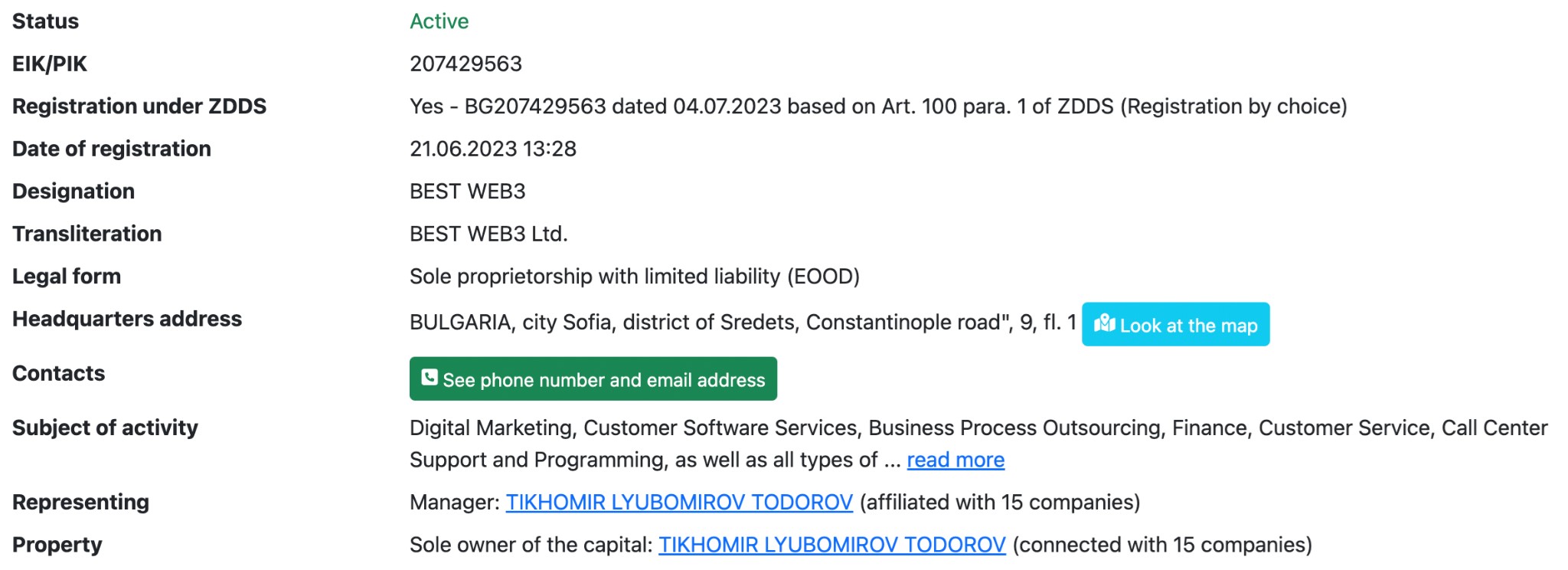 best wallet Bulgarian-language database of companies in Eastern Europe