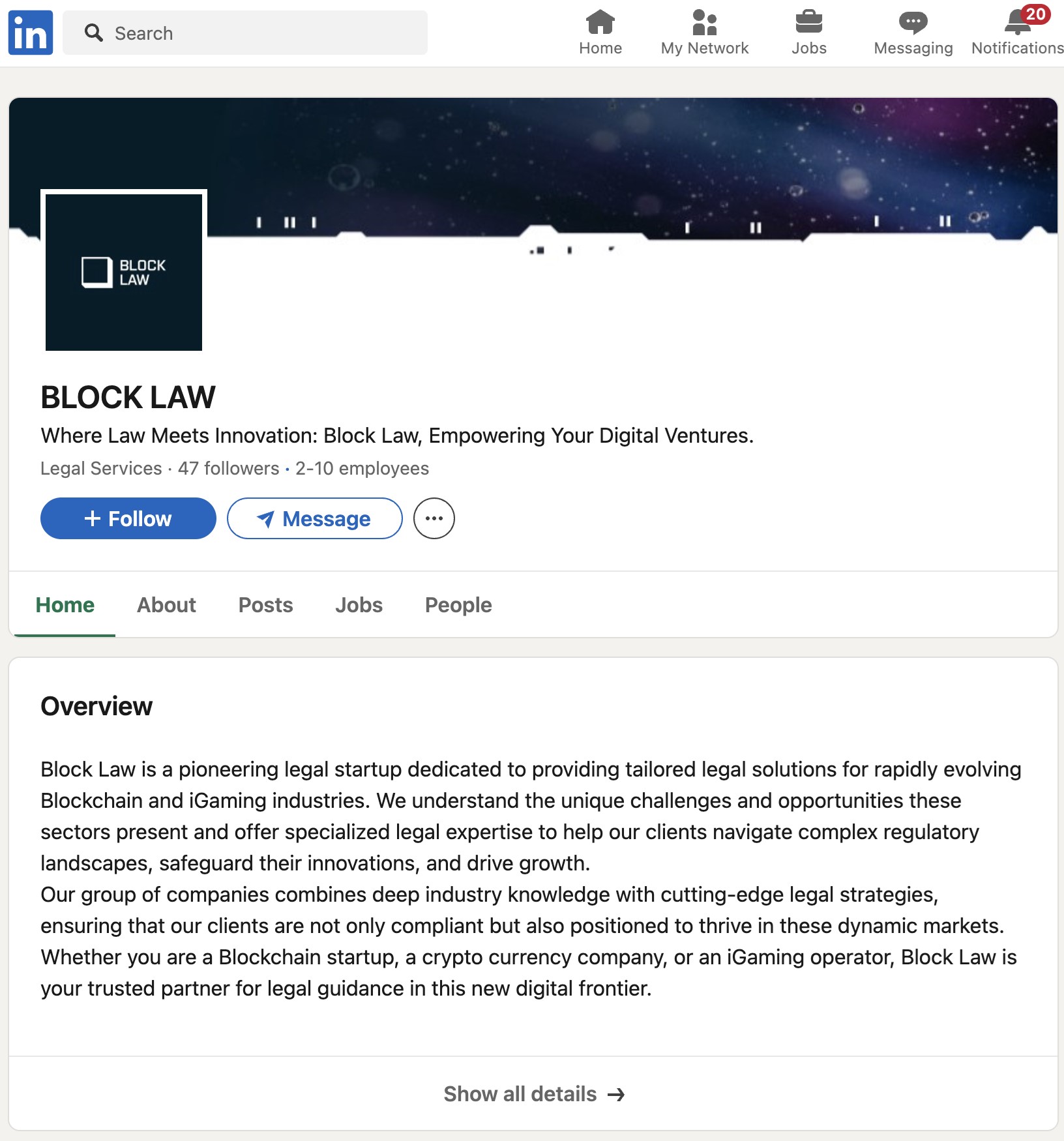 block law linkedin