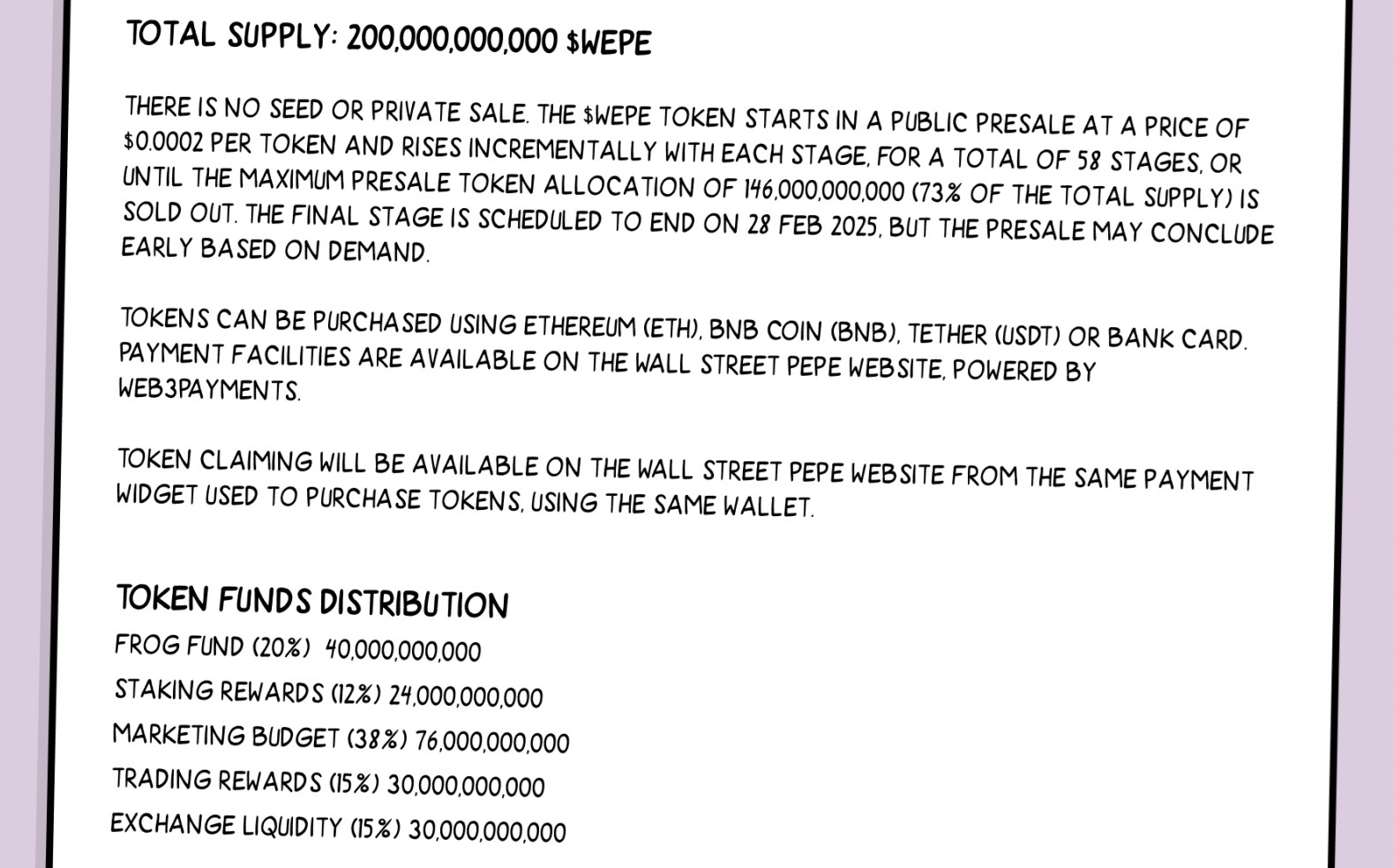 wallstreet pepe whitepaper