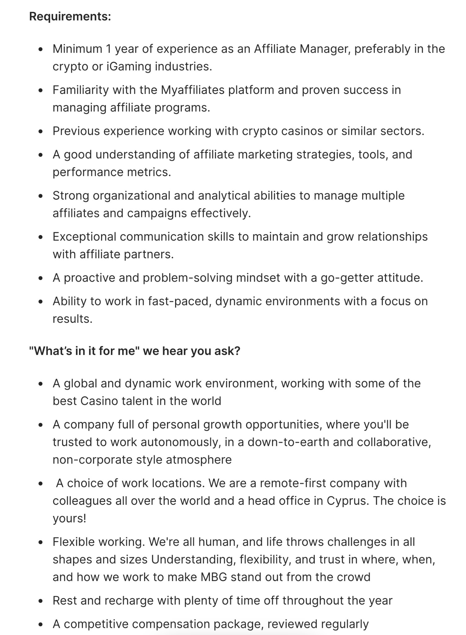 when the team has scrubbed mention of Finixio from its job adverts, you can go look at this one