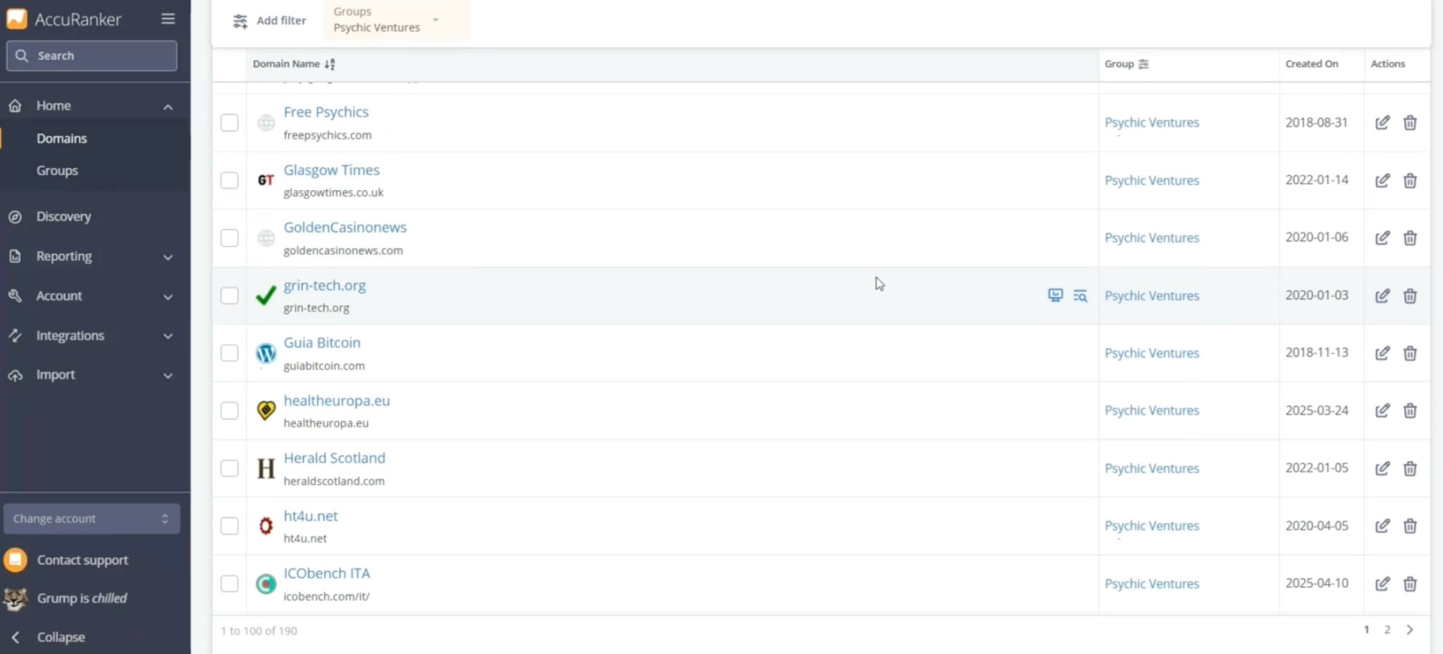 these are different ‘domains’ (some of them on the same URL) for casino pages, reworked pages, wallets, stocks